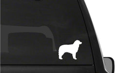 australian‑shepherd‑vinyl‑decal applied on car window outdoor waterproof