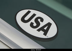 USA car sticker Die Cut Vinyl Decal