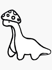 Black and White Dino " Sticker for Sale by Becky-19 | Die Cut Vinyl Decal