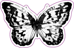 Watercolor Butterfly Sticker Die Cut Vinyl Decal