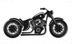 Bike Motorcycle Sticker Die Cut Vinyl Decal