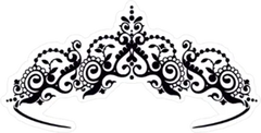 Princess Diadem Sticker Die Cut Vinyl Decal