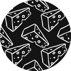 Cheese Pattern Sticker Die Cut Vinyl Decal