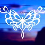 butterfly-tribal-vinyl-car-decal-on-car-window