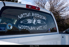 Native American Vietnam War veteran Sticker Die Cut Vinyl Decal