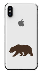 california bear vinyl decal applied on car bumper window smooth surface