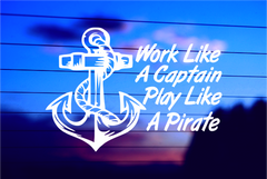 captain pirate vinyl decal