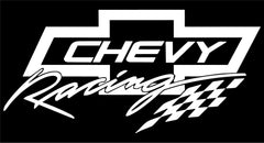 chevy‑racing‑logo‑vinyl‑sticker‑truck‑smooth‑surface
