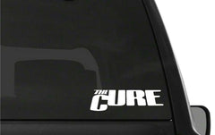 cure-band-logo-vinyl-sticker size options for cars trucks laptops
