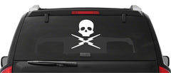 Death Proof Skull Vinyl Die Cut Vinyl Decal/ Bumper For Windows, Cars, Trucks, Laptops, Etc.