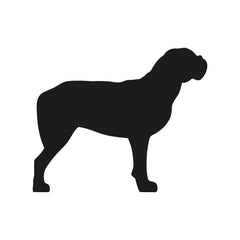 dogue de bordeaux vinyl dog decal black die cut vinyl sticker for cars trucks windows laptops