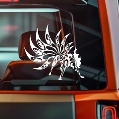 Tribal Fox Decal Die Cut Vinyl Decal
