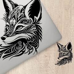 gothic foxes | vinyl decals Die Cut Vinyl Decal