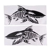 skeleton fish bones decal sticker kayak boat car window Die Cut Vinyl Decal