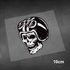 Skeleton Series Retro Skull Helmet Stickers Motorcycle Car Body Modification Decals Reflective Waterproof Sticker Vinyl Material Die Cut Vinyl Decal