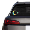 Turkish Flag Moon And Stars Car Scratch Resistant Vinyl Decals Truck Body Bumper Rear Window Auto Decoration Accessories Die Cut Vinyl Decal