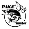 Pike Hunter Fish Fishing Animal Car Automobiles Motorcycles Exterior Accessories Vinyl Decal Die Cut Vinyl Decal