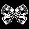 Car Sticker Engine Piston Pattern Motorcycle Stickers Accessories Vehicle Supplies Products Stylish, Sunscreen and Waterproof Die Cut Vinyl Decal