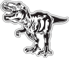 WickedGoodz T-Rex Decal | Die Cut Vinyl Decal