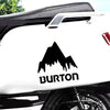 Burton Mountain Self-Adhesive Vinyl Decal, Used for Car Windows, Bumper, Laptops, Windows, Glass, Walls, Waterproof Die Cut Vinyl Decal