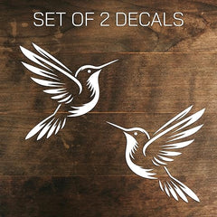 Hummingbird Permanent Adhesive Decals Die Cut Vinyl Decal