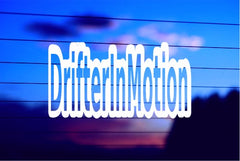 Drifter in Motion JDM vinyl die cut decal for cars trucks laptops