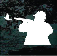 duck‑hunter‑silhouette‑vinyl‑car‑decal‑die‑cut‑sticker