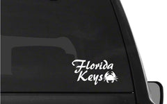 florida‑keys‑vinyl‑sticker‑applied‑on‑car‑window‑and‑laptop
