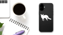 Fox Decal Die Cut Vinyl Decal