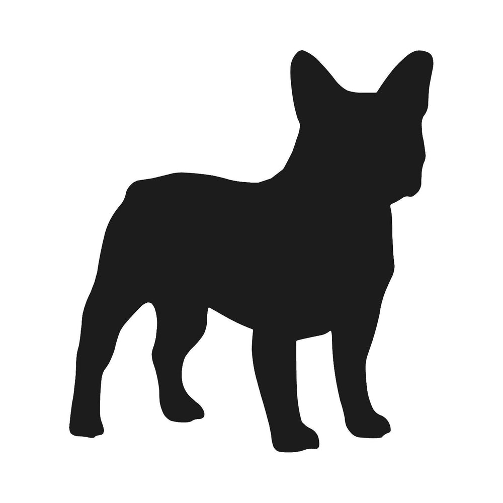french bulldog vinyl dog decal black die cut vinyl sticker for cars trucks windows laptops