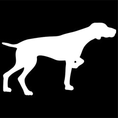 german‑shorthaired‑pointer‑vinyl‑sticker white die cut decal for vehicle windows laptops