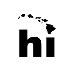 hawaii-vinyl-decal black die cut decal for vehicle and laptop