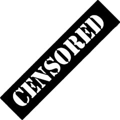 Censored Die Cut Vinyl Decal