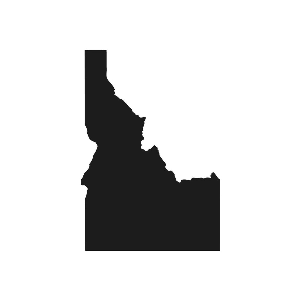 idaho vinyl state outline decal black die cut vinyl sticker for cars trucks windows laptops