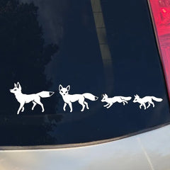 FFox Family Car Window Decal Die Cut Vinyl Decal