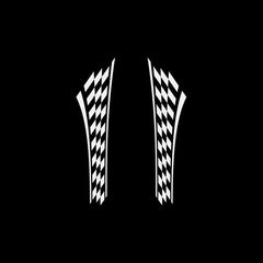 Decal Flag Racing Design Chequered race Helmet motorcycle top quality Motorbike car Jet ski decoration speed ZZRSX Die Cut Vinyl Decal