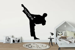 Karate wall decal Taekwondo | Die Cut Vinyl Decal