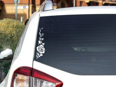 Flowers car decal | Die Cut Vinyl Decal