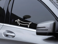Lump the dachshund car decal | Die Cut Vinyl Decal