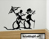 Banksy Rat-Couple in Paris Vinyl Decal | Die Cut Vinyl Decal