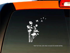 Flower in the Wind Decal | Die Cut Vinyl Decal