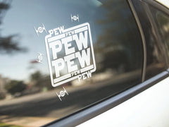 Star Wars Pew Pew Decal | Die Cut Vinyl Decal