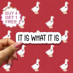It Is What It Is Laptop | Die Cut Vinyl Decal