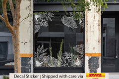 Romantic Floral Wall Window Decals | Die Cut Vinyl Decal