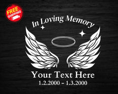 In Loving Memory Decal - Die Cut Vinyl Decal