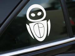 Eve Decal, Wall-e Decal for Car, wall decal, laptop stickers, Vinyl Decal, Gifts, For Her, For Him Die Cut Vinyl Decal