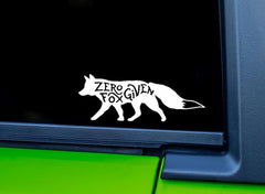 Zero Fox Given Vinyl Decal Die Cut Vinyl Decal