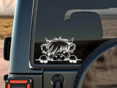 Highland Cow Vinyl Decal | Die Cut Vinyl Decal
