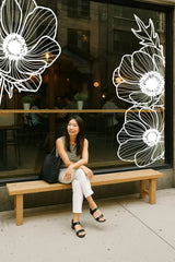 Anemone Style Poppy Flower Vinyl Decal | Die Cut Vinyl Decal