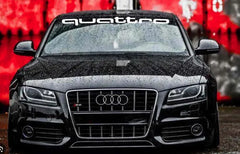 Quattro decal for windshield windows car vinyl graphics Die Cut Vinyl Decal